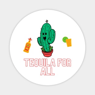 Here's a picture of a cactus treating everyone with Tequila! Have a great summer) Go to my store:Atom139 Magnet